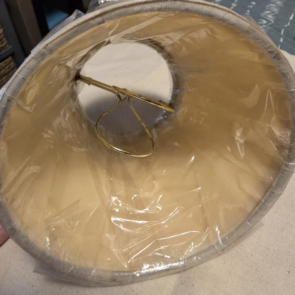 Beige Fabric Lamp Shade